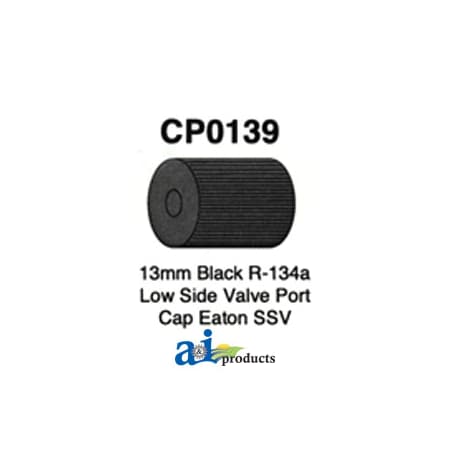 A & I Products 13mm Black R-143a Low Side Valve Port Cap Eaton SSV (5 Pack) 6" x3" x1.5" A-CP0139